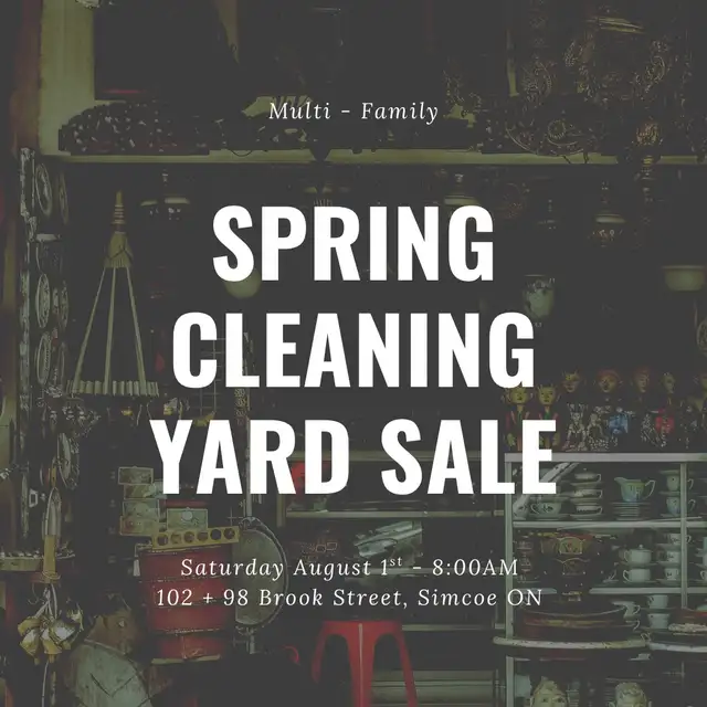 Yard Sale this Weekend!