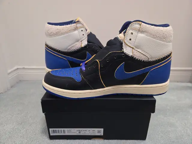US 8.5 - Nike Air Jordan 1 High Union Fragment in Men's Shoes in Markham / York Region - Image 6