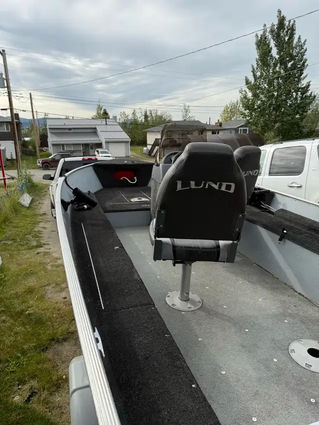 2014 Lund Fury 1600 c/w 40 hp Mercury jet in Powerboats & Motorboats in Whitehorse - Image 8