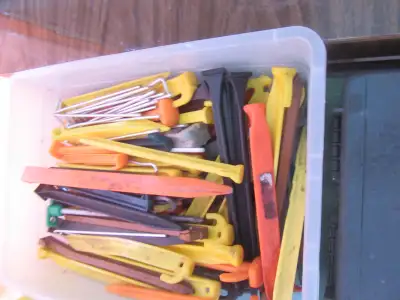 PEGS - LOTS - ASSORTMENT - 2 CONTAINERS, View more