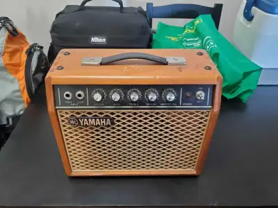 Yamaha G5 practice guitar amp. Good shape for the year and everything works on it.