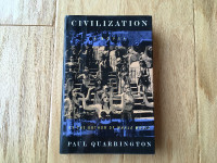 "Civilization" by Paul Quarrington (1st Ed. Hardcover - 1994)
