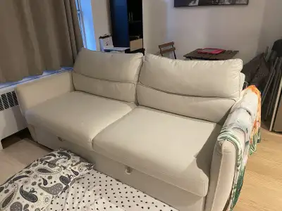 Modern Beige Sofa Bed – Great Condition Stylish, comfortable, and super practical sofa bed perfect f...