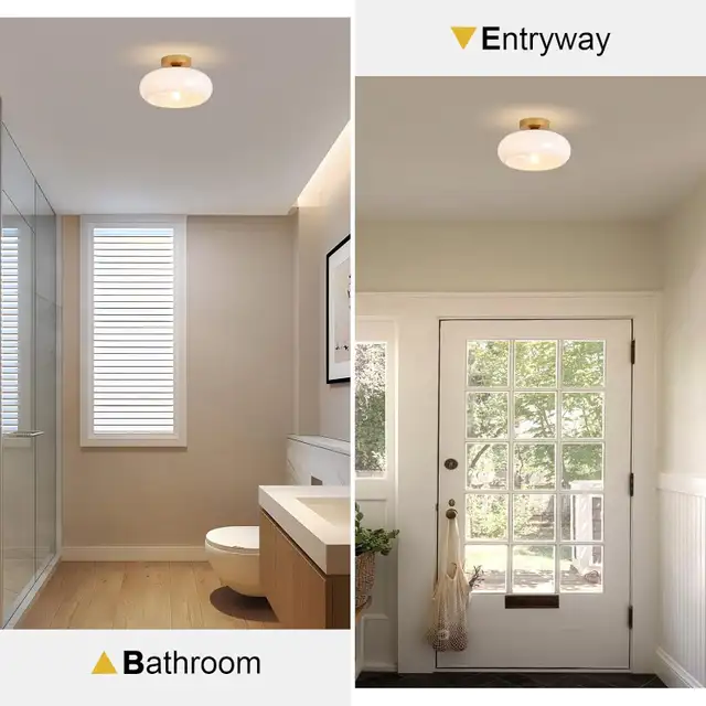 Modern Gold Semi Flush Mount Ceiling Light BNIB63235093049091121
