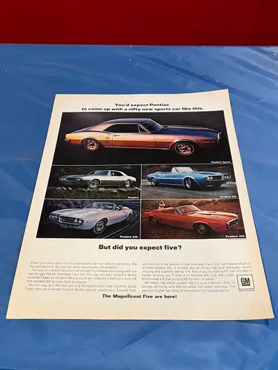 1967 Pontiac Firebird HO, 400, 326, Sprint Original Ad