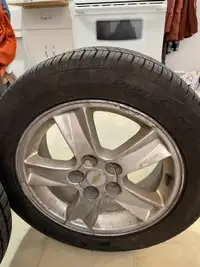 Two new tires comes with rims