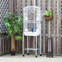 62" Rolling Bird Cage Cockatoo House Play Top Finch Pet Supply w