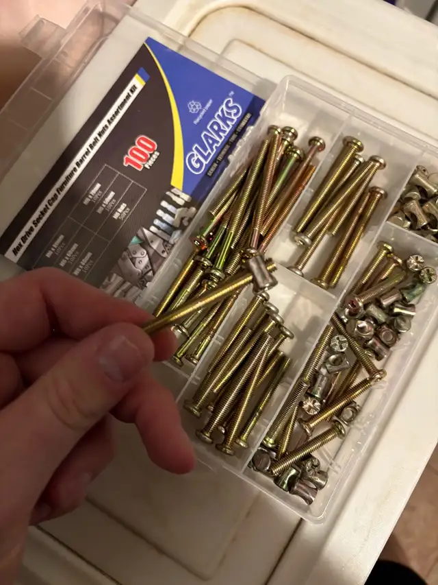 M6 Hex Socket Furniture Barrel Bolt Nut Accessories Kit - 1 in Hand Tools in London - Image 3