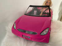 Barbie and Convertible Car