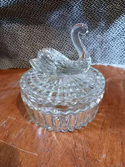 Jeannette glass swan dish, View more