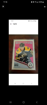 Charlie Coyle 2019-20 O-Pee-Chee Retro Boston Bruins Hockey Card