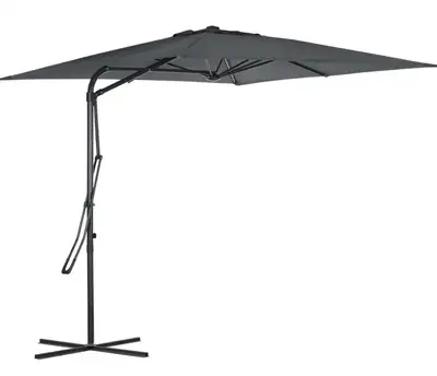 Outsunny 8ft Offset Patio Umbrella, View more