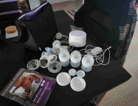 Philips Avent double breast pump and accessories