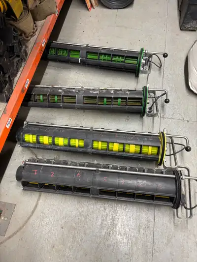 Section command seed rollers. 2 green and 1 yellow. Also have complete section command meters and wi...