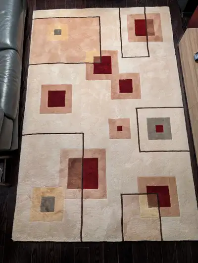 Momeni New Wave NW-77 Hand Tufted 100% Wool Area Rug 5'3" x 8', View more