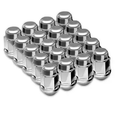 1/2-20 Closed End Chrome Lugnut Kit $50.00 Brand new in box 20pcs 21mm nut Will fit jeep or utility...