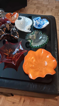 12 Murano Glass Bowls Ashtrays