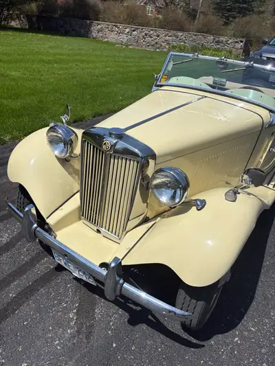 For Sale – 1953 MG TD – Ivory/Cream – Original and Nicely Sorted Offered for sale in classic ivory/c...