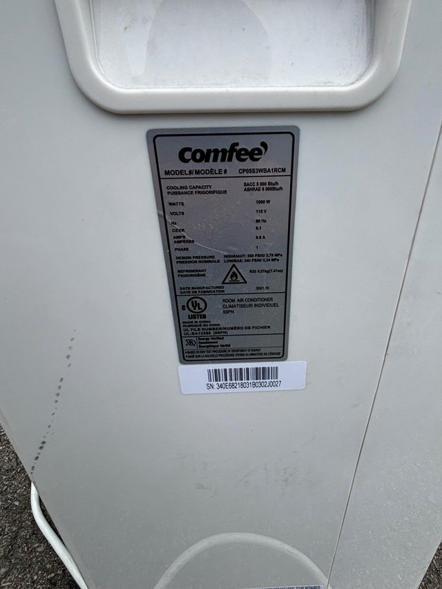 5000btu portable room air conditioner  in Other in Hamilton - Image 2