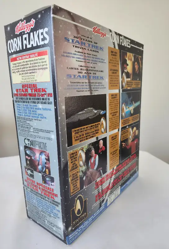 STAR TREK Captain Kirk Kellogg’s Corn Flakes Cereal Box in Arts & Collectibles in Kitchener / Waterloo - Image 6