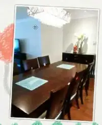 Nice dining table set, table, 6 chairs