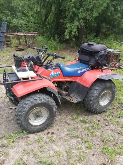 Runs excellent , good tires, good battery, 5 peed semi automatic with reverse and shaft drive. Also...