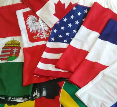 Various Nation Flags  (France, Austria remaining), View more