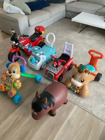 $10 Each - Baby/Toddler Walkers + Ride-On Toys, View more
