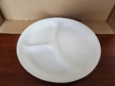 1  Corelle White Divided Dinner Plate, View more