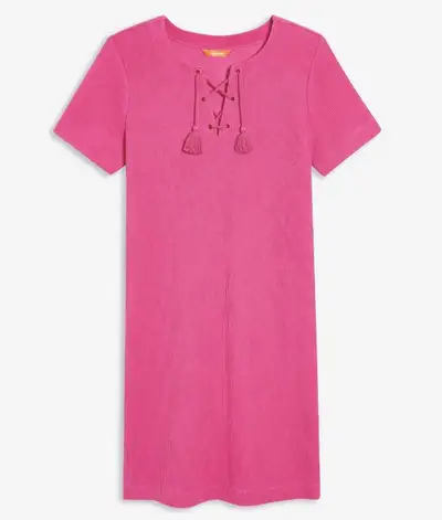 Joe Fresh Fuchsia Ribbed Dress - New - Medium, View more