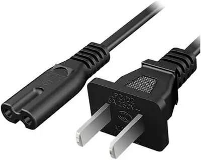 AC 2 Prong Power Cord 3FT-5ft C7 Figure 8 Cable for Samsung TV,, View more