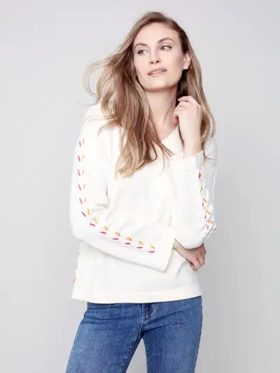 Lovely "Charlie B" V-Neck Sweater, View more