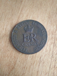 1953 médaille du couronnement de la reine Elizabeth 2