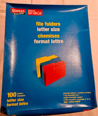 Staples Letter Size file folders