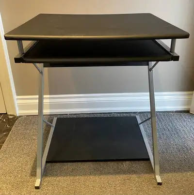 Small desk/table with extendable shelf, View more