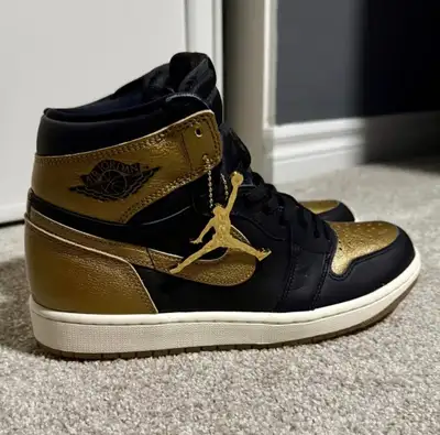 BRAND NEW | Nike Air Jordan Black & Gold Sneakers, View more