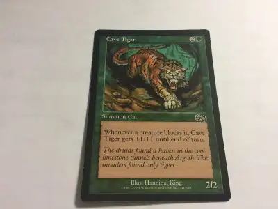 1998 CAVE TIGER #241 Magic The Gathering Urza's Saga UNPLYED NM, View more