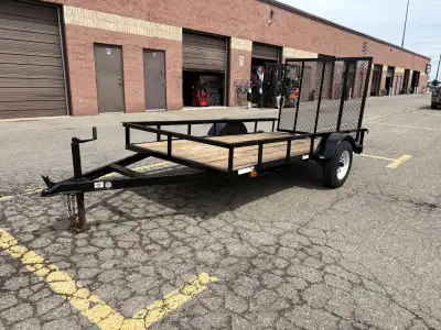 5x10 Ramp Gate 2 Inch Coupler 2000lbs Axle A-Frame Jack 13 inch Tires All Lights Work Ownership in h...