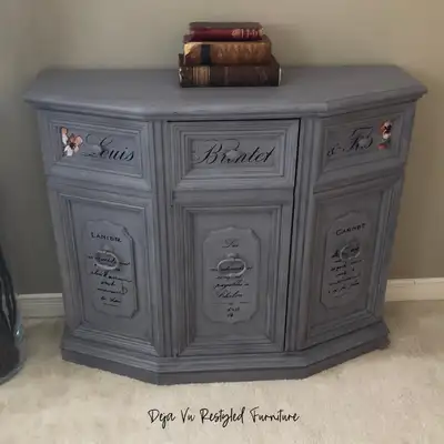 Solid Wood Vintage Console / Bar Cabinet, View more