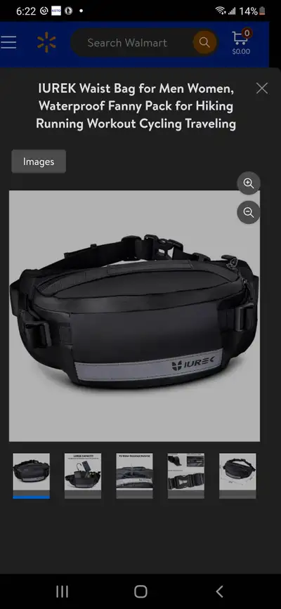New/sealed -IUREK Waist Bag for Men Women, Waterproof , View more
