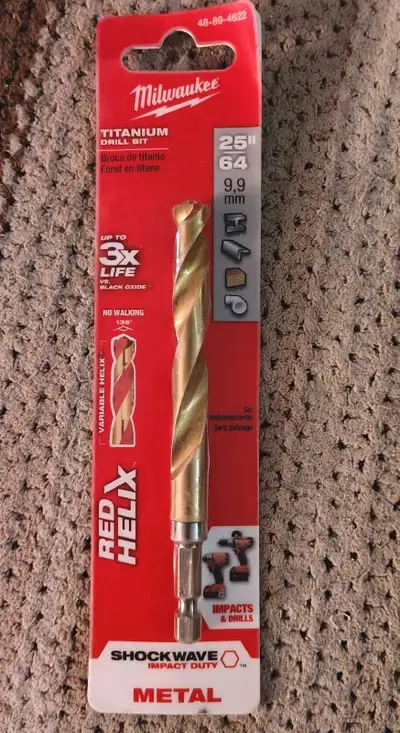 Milwaukee 25/64 Titanium Drill Bit, View more