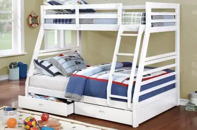 Hot Deals on - Stylish Bunk Beds in 4 colors, View more