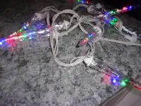 LED Lightshow 10 White SHOOTING STAR Light String Icicle Lights