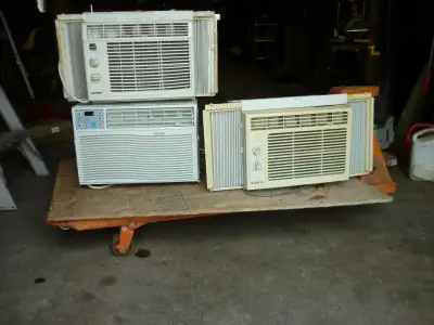 three window air conditioners, View more