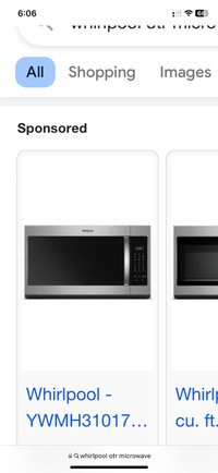 Brand new OTR microwave for sale