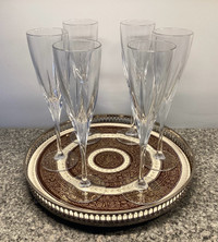 PRICE DROP! 6 “Lorren Home Trends RCR Crystal Fusion” Champagnes
