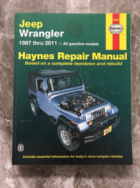 Jeep Wrangler 1987 - 2011 Haynes Repair Manual
