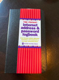 Pocket Internet password book - NEW