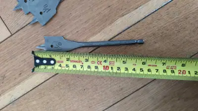 Drill bit - 1 1/8" Spade Bit and 1/4"Spade Bit.  , View more