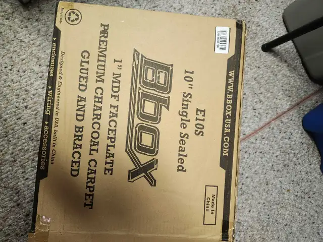 Bbox 10 inch subwoofer box sealed new in Speakers in Markham / York Region - Image 3